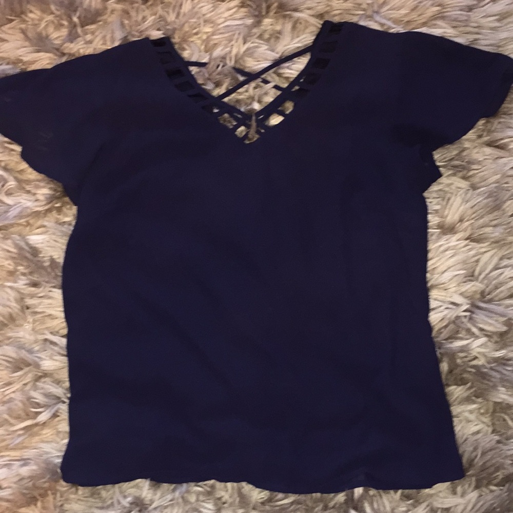Fancy navy blue blouse from Marshall’s